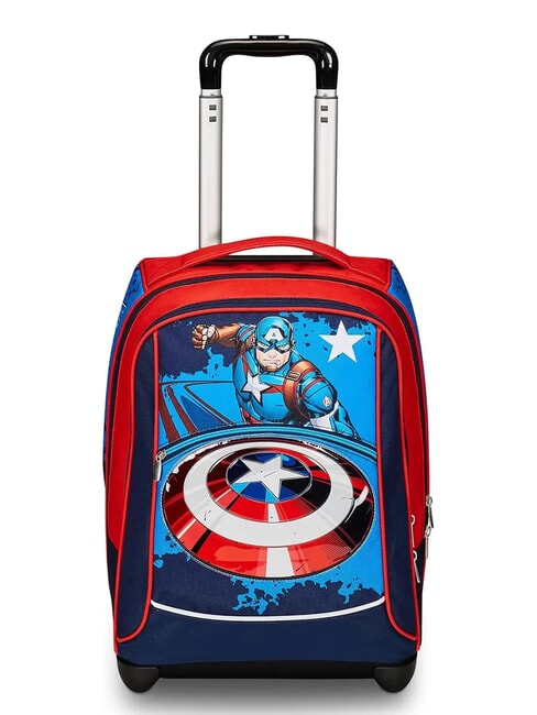 CAPTAIN AMERICA LEGENDARY AVENGER BIG Sac à dos à roulettes à 2 roues Bluedeep - Sacs à dos à roulettes