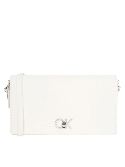 CALVIN KLEIN CK CHAIN Mini sac à bandoulière craie - Sacs pour Femme