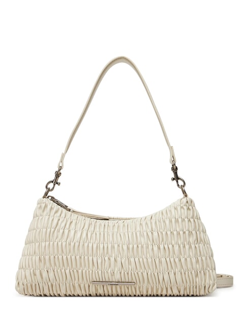 CALVIN KLEIN ROUCHED Sac à bandoulière, avec bandoulière craie - Sacs pour Femme