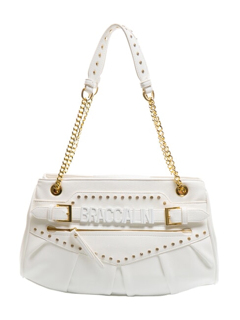 BRACCIALINI GISELLE Sac à bandoulière avec logo en métal blanc - Sacs pour Femme