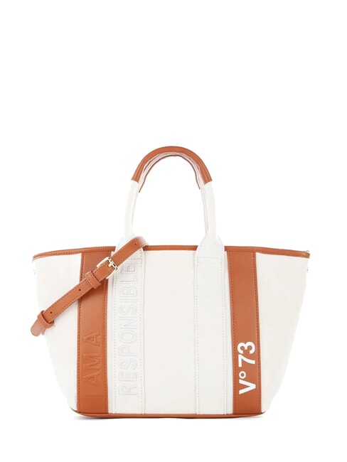 V73 RESPONSIBILITY SUMME Sac shopping avec bandoulière naturel/cuir - Sacs pour Femme