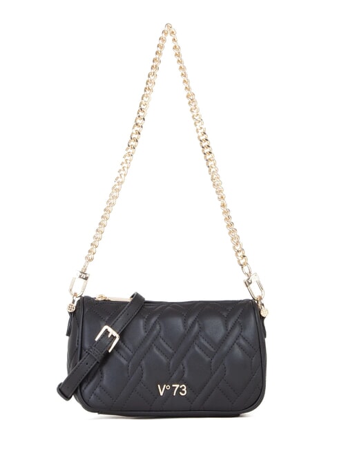 V73 MARGARET Sac à motif matelassé à deux fonctions noir - Sacs pour Femme