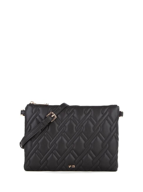 V73 MARGARET Sac pochette à motif matelassé noir - Sacs pour Femme