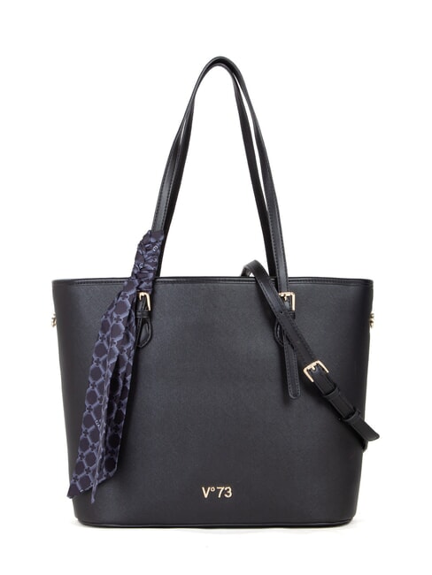 V73 ALICE Sac de courses avec foulard noir - Sacs pour Femme