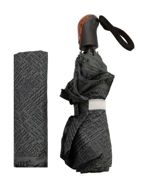 FERRÈ MINI Parapluie pliant coupe-vent cravate grise 02 - Parapluies