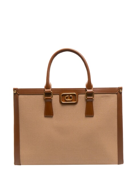 GAUDÌ DAKOTA Sac en toile à double portabilité bronzage - Sacs pour Femme