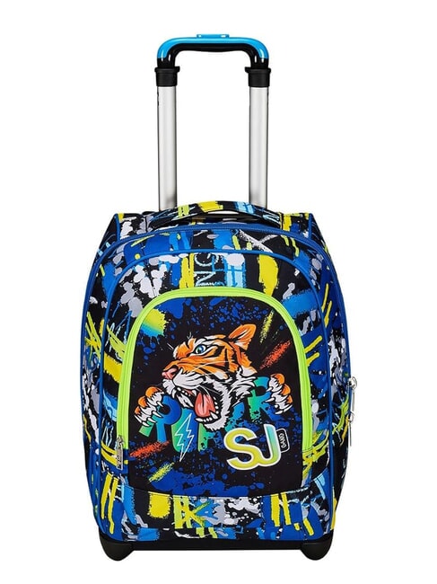 SJGANG CUCCIOLI BIG GIRL Sac à dos trolley fixe 2 roues Noir - Sacs à dos à roulettes