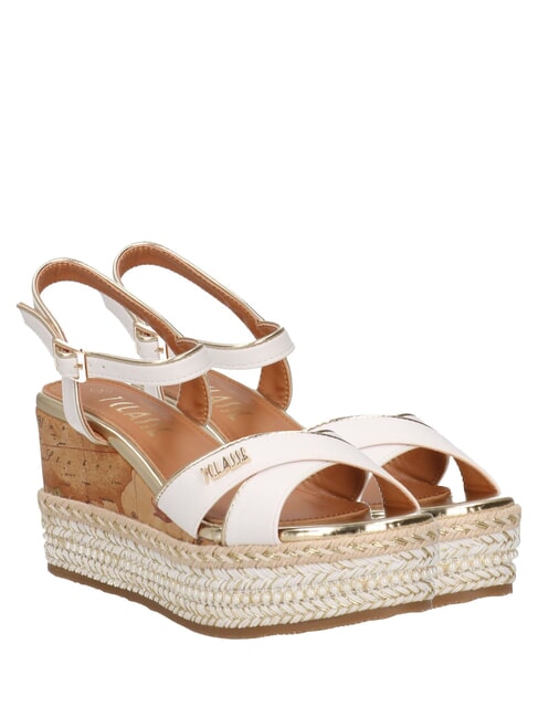 ALVIERO MARTINI PRIMA CLASSE GEO  Sandales espadrilles hautes blanc - Chaussures Femme