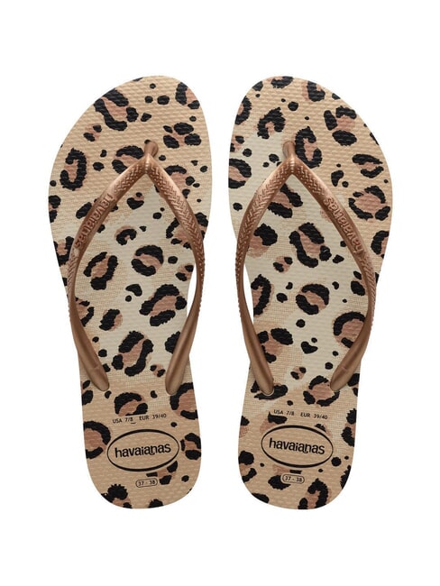 HAVAIANAS SLIM ANIMALS Tongs SLIM ANIMALS beige/beige - Chaussures Femme