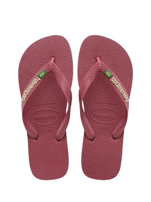 HAVAIANAS BRASIL LOGO Les tongs pour hommes amarante - Chaussures unisexe