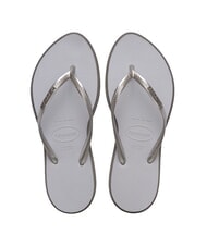 HAVAIANAS SLIM POINT Tongs acier / gris - Chaussures Femme - 1