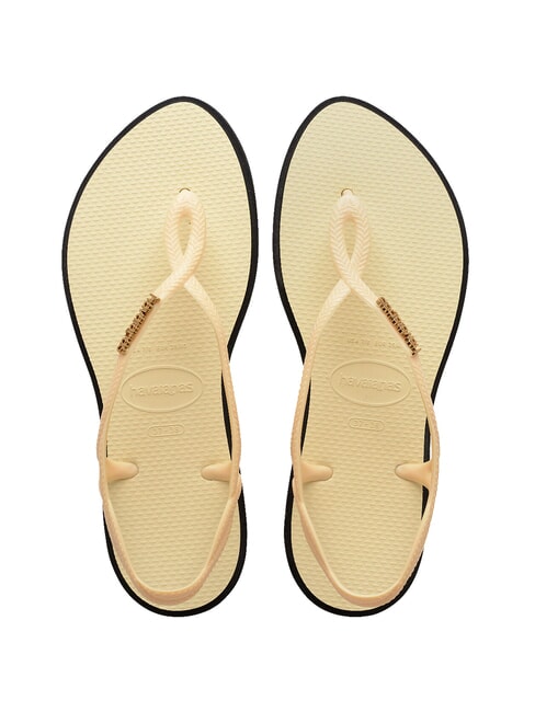 HAVAIANAS LUNA POINT Sandale tongs crème au beurre - Chaussures Femme