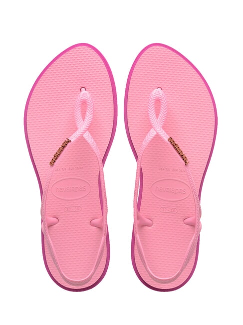 HAVAIANAS LUNA POINT Sandale tongs lueur rose - Chaussures Femme