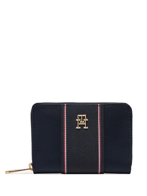 TOMMY HILFIGER POPPY Portefeuille zippé bleu de l'espace - Portefeuilles Femme