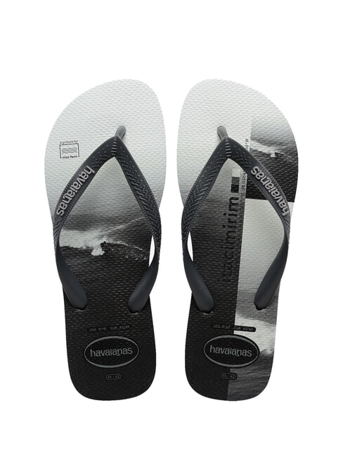 HAVAIANAS TOP SURFER Tongs nouveau graphite/nouveau graphite - Chaussures Homme
