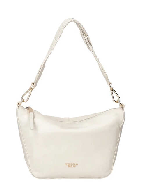TOSCA BLU BEATRICE Sac en cuir avec poignée tressée blanc ivoire - Sacs pour Femme