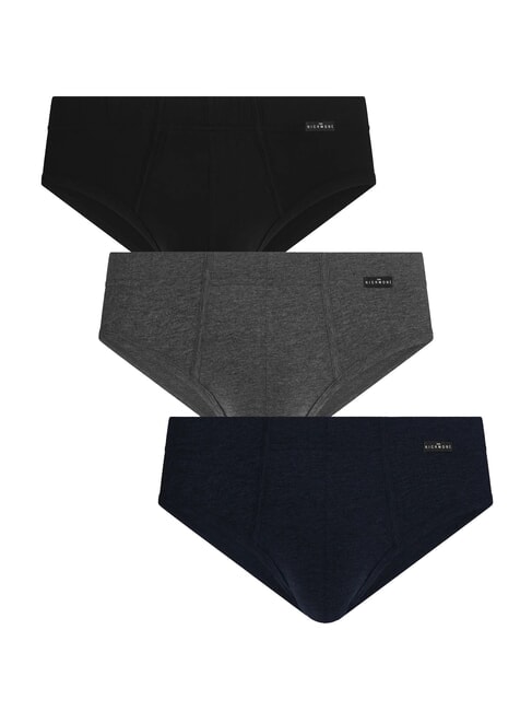 JOHN RICHMOND ARY 3 slips taille basse noir/bleu/gr - Slip homme