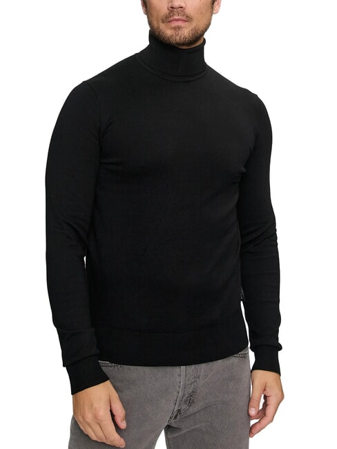 RICHMOND X CUSMA Pull à col roulé noir2 - Pulls pour hommes