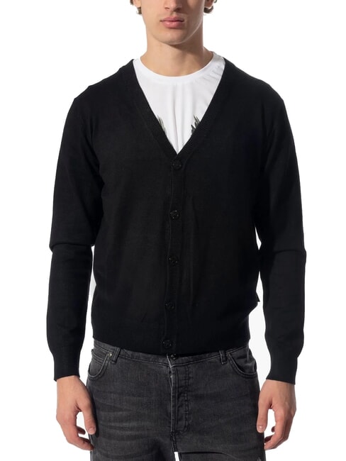 RICHMOND X LICONE Cardigan col en V avec boutons noir2 - Pulls pour hommes