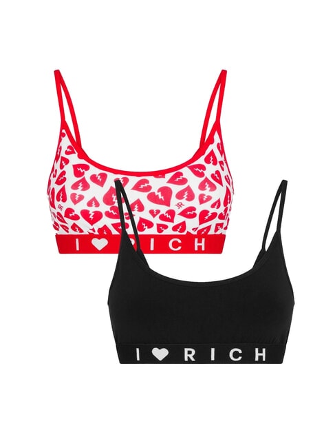 JOHN RICHMOND MARTIN 2 soutiens-gorge bandeau blanc/noir - Sous-vêtements pour femmes
