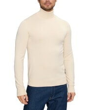 RICHMOND X CUSMA Pull à col roulé blanc d'os - Pulls pour hommes - 1