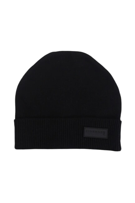 RICHMOND X GOSES Bonnet en mélange de cachemire noir2 - Bonnets
