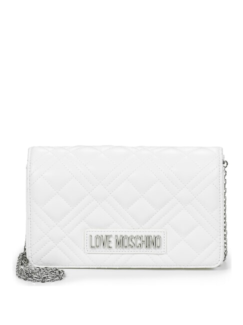 LOVE MOSCHINO QUILTED Mini sac avec bandoulière blanche - Sacs pour Femme