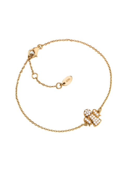 AMEN COCCOLE LUXURY Bracelet avec ange et cristaux Rose - Bracelets