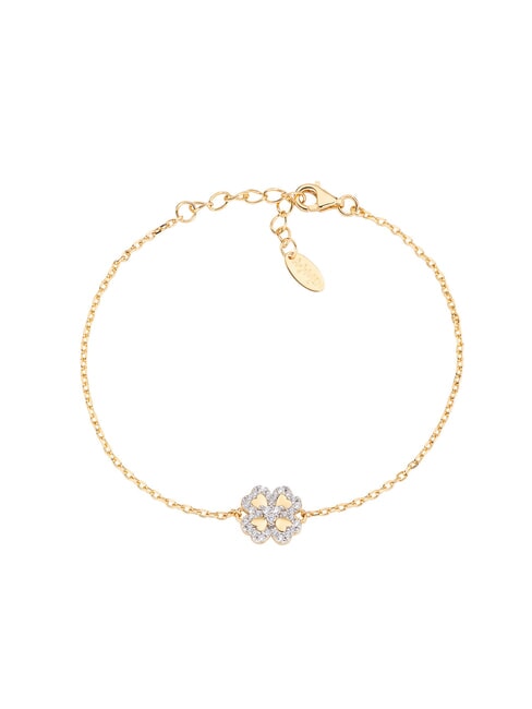 AMEN TI AMO Bracelet avec trèfle à quatre feuilles et zircone or - Bracelets
