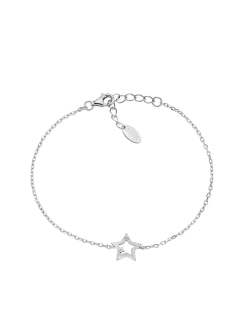 AMEN STELLE Bracelet en argent et zircone rhodium - Bracelets