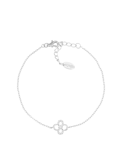 AMEN COCCOLE LUXURY Bracelet en argent avec fleur infinie rhodium - Bracelets