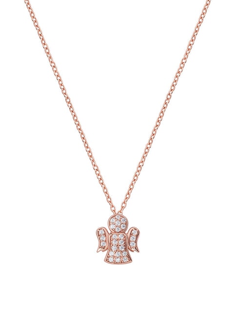 AMEN COCCOLE LUXURY Collier pendentif ange Rose - Colliers