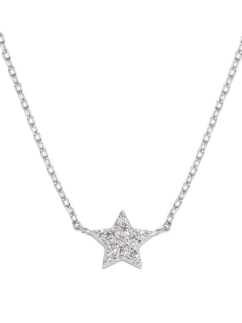 AMEN STELLE Collier étoile en argent et zircone rhodium - Colliers