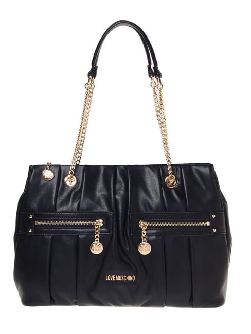 LOVE MOSCHINO ZIPPER Sac à bandoulière Noir - Sacs pour Femme