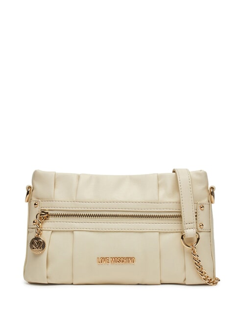 LOVE MOSCHINO ZIPPER Sac à bandoulière Ivoire - Sacs pour Femme