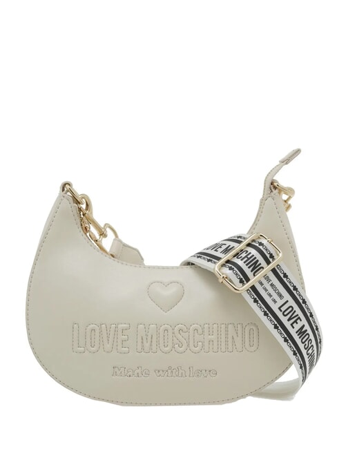 LOVE MOSCHINO MADE WITH LOVE Sac à bandoulière Ivoire - Sacs pour Femme