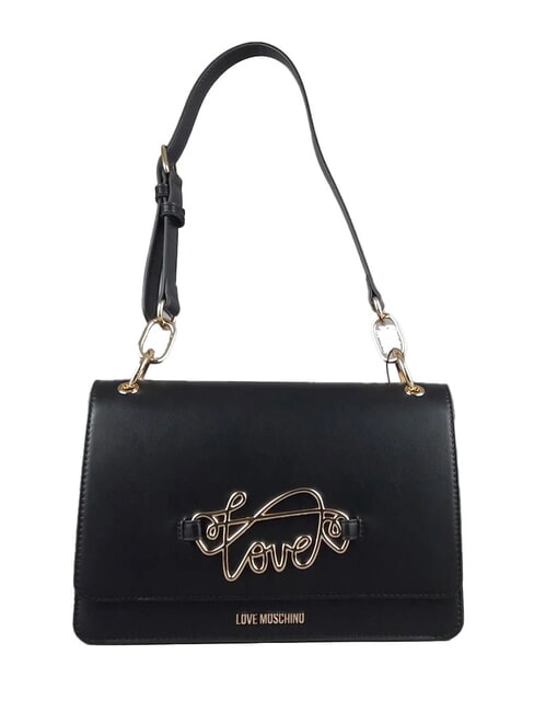 LOVE MOSCHINO CURSIVE LOGO Sac à bandoulière Noir - Sacs pour Femme