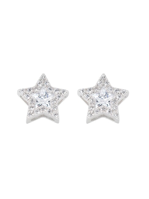 AMEN STELLE Boucles d'oreilles étoile en argent rhodium - Boucles d'oreilles