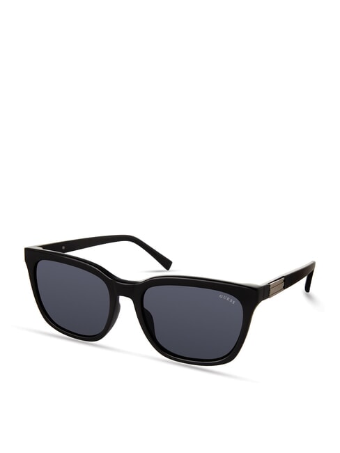 GUESS BROWLINE Lunettes de soleil noir brillant/miroir fumé - Lunettes homme