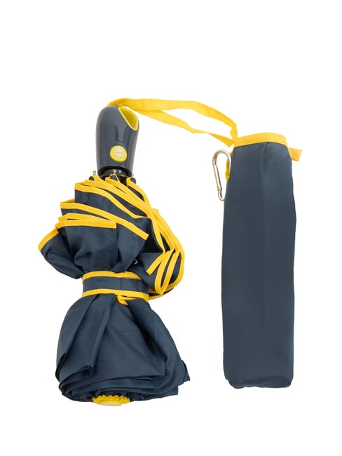 FERRÈ MINI Parapluie à ouverture/fermeture automatique bleu marine / jaune - Parapluies