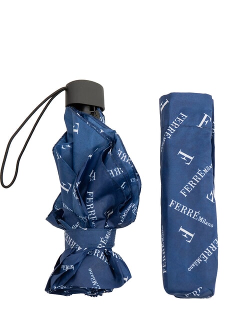 FERRÈ LOGO ALL OVER Mini parapluie manuel marine03 - Parapluies