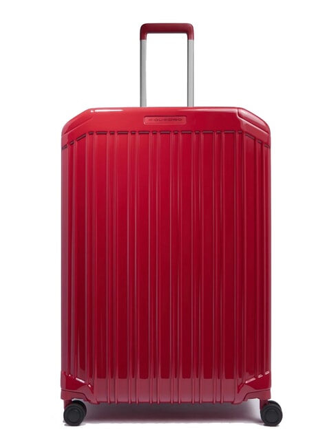 PIQUADRO PQ-LIGHT  Grand chariot extensible rouge2 - Valises Rigides
