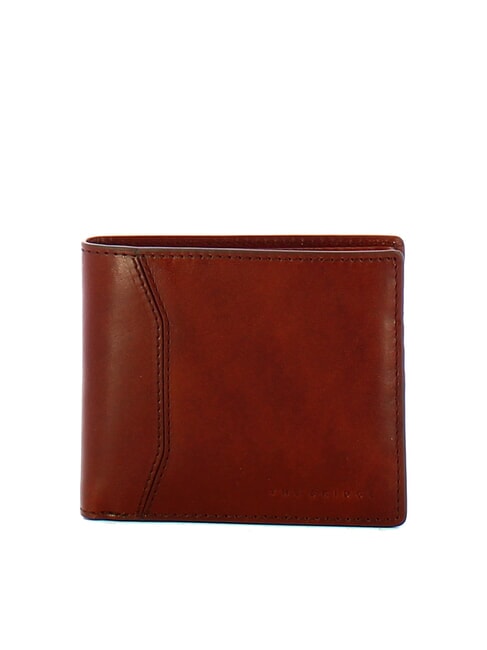 THE BRIDGE FILIPPO Portefeuille en cuir avec porte-monnaie Marron / Ruthénium - Portefeuilles Homme