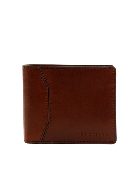 THE BRIDGE FILIPPO Portefeuille en cuir 8cc Marron / Ruthénium - Portefeuilles Homme