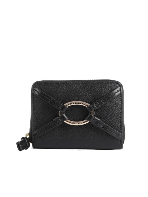 THE BRIDGE AMELIA Mini portefeuille zippé en cuir black Gold - Portefeuilles Femme