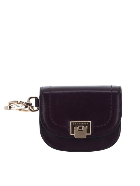 THE BRIDGE FEDERICA Porte-monnaie en cuir avec porte-clés raisin ab. or - Portefeuilles Femme