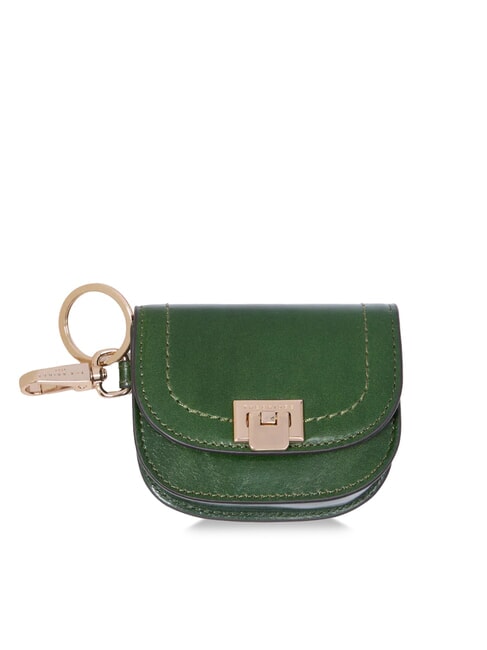 THE BRIDGE FEDERICA Porte-monnaie en cuir avec porte-clés vert anglais abb. or - Portefeuilles Femme