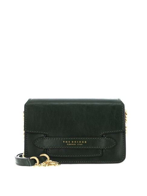 THE BRIDGE LUCREZIA Mini sac à bandoulière/à bandoulière vert anglais abb. or - Sacs pour Femme