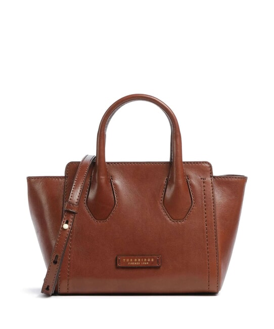 THE BRIDGE FIONA Sac fourre-tout en cuir avec bandoulière MARRON - Sacs pour Femme