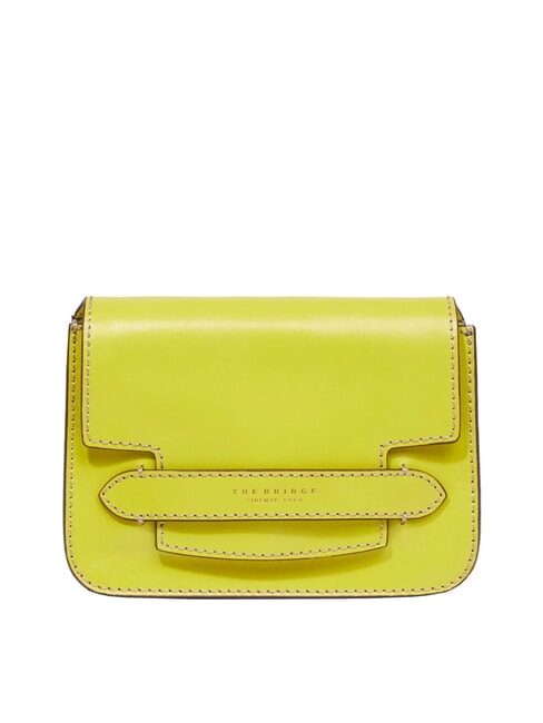 THE BRIDGE LUCREZIA Mini sac porté épaule citron vert avec de l'or - Sacs pour Femme